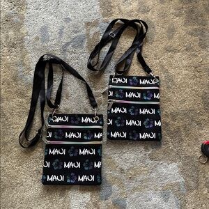 2 Robin Ruth Maui print crossbody purse bags